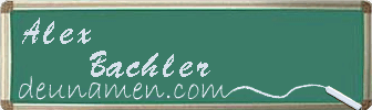Alex Bachler Visitenkarte